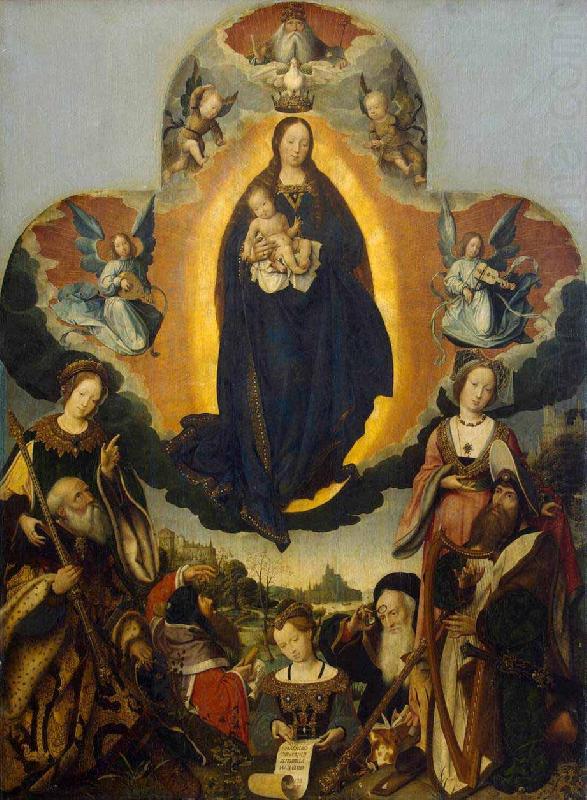 The Coronation of the Virgin, Jan provoost